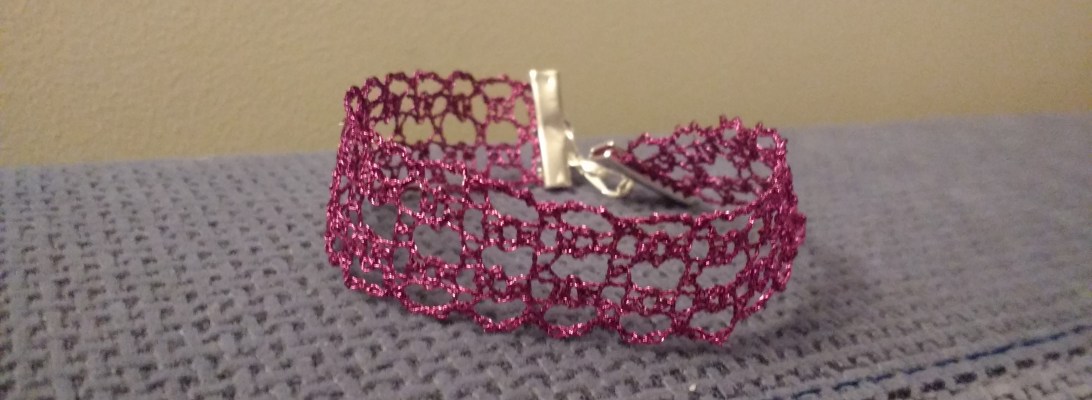 Pulsera de encaje de bolillos