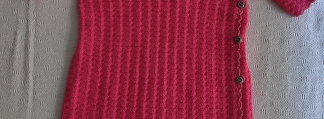 Saco de dormir a ganchillo para bebé